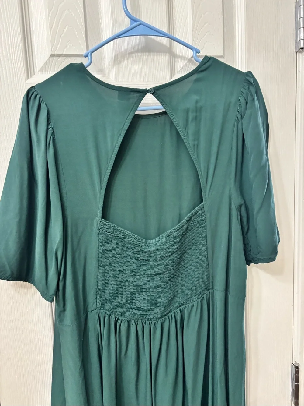 Old Navy Green Keyhole Back Swing Dress Short Sleeve Women’s Size XL Plus Casual